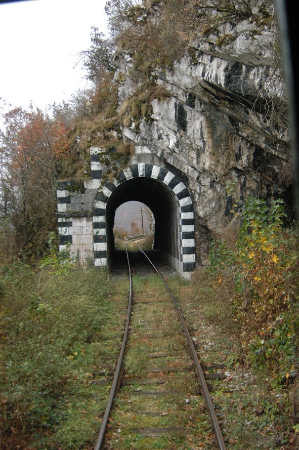 Unul dintre tunelele din Anina